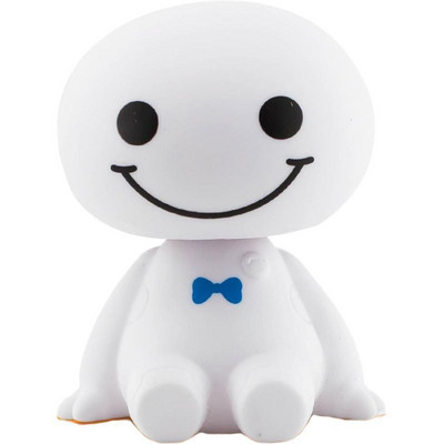 Kreslené plastové roztomilé robotické hračky s trasúcou sa hlavou, bábiky, automobilové dekorácie, interiér auta, palubná doska, hračky s kývajúcou hlavou, ozdoba na auto