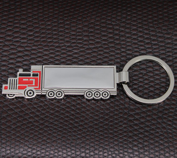 Гореща разпродажба камион висулка ключодържател мини камион модел кола ключодържател творческа чанта чар аксесоари метален ключодържател подарък бижута K1733