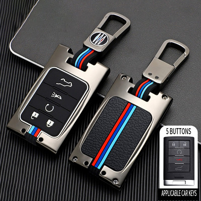 Калъф за метален автомобилен смарт ключ за Chevrolet C7 за Cadillac CTS ATS 28T CTS-V XTS DTS Corvette Protector Shell Fob Аксесоари