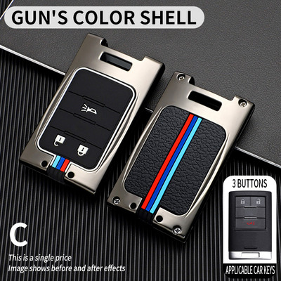 Carcasa metalică pentru chei inteligente pentru Chevrolet C7 pentru Cadillac CTS ATS 28T CTS-V XTS DTS Corvette Protector Shell Accesorii Fob