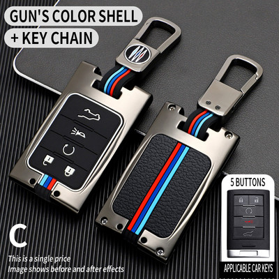 Carcasa metalică pentru chei inteligente pentru Chevrolet C7 pentru Cadillac CTS ATS 28T CTS-V XTS DTS Corvette Protector Shell Accesorii Fob