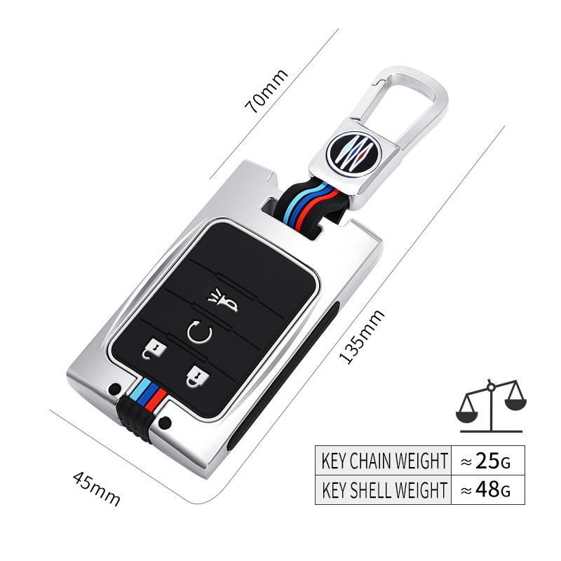 Carcasa metalică pentru chei inteligente pentru Chevrolet C7 pentru Cadillac CTS ATS 28T CTS-V XTS DTS Corvette Protector Shell Accesorii Fob