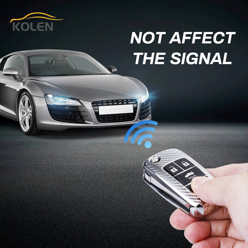 Fibră de carbon TPU Husă pentru chei de mașină Flip Shell Fob pentru Opel Vauxhall Astra Corsa Mokka Chevrolet Cruze Malibu Captiva Trax Sail