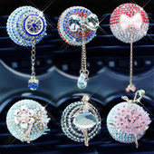 Crystal Pendant autós parfüm klip autós illat klíma klíma kimeneti bilincsek strassz szilárd illat díszítő kiegészítők G