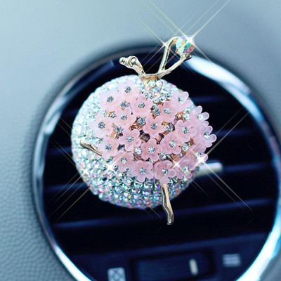 Crystal Pendant autós parfüm klip autós illat klíma klíma kimeneti bilincsek strassz szilárd illat díszítő kiegészítők G