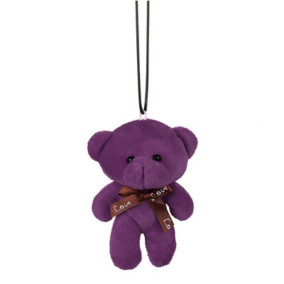 Autós medál plüss kitömött aranyos medve dekoráció függő dísz autó hátulnézet tükör felfüggesztés nyakkendő medve kiegészítők ajándék