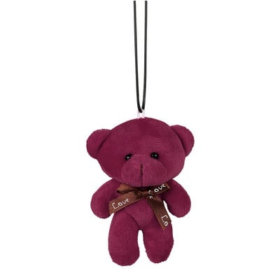 Autós medál plüss kitömött aranyos medve dekoráció függő dísz autó hátulnézet tükör felfüggesztés nyakkendő medve kiegészítők ajándék