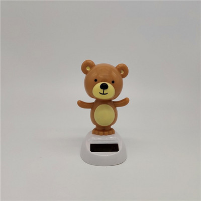 Aranyos nyúl napenergiával működő táncos játékok Lengő animált bobble táncos fejrázó játék autó dísz műszerfali dekoráció