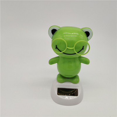 Aranyos nyúl napenergiával működő táncos játékok Lengő animált bobble táncos fejrázó játék autó dísz műszerfali dekoráció