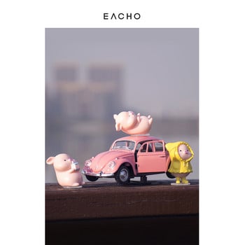 Creative Personality Νέα Piggy Alloy Car Μοντέλο Διακόσμηση Αυτοκινήτου Επιτραπέζια Διακόσμηση Τούρτας για κορίτσια Δώρα γενεθλίων φίλη