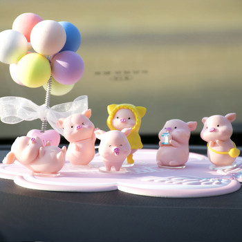 Creative Personality Νέα Piggy Alloy Car Μοντέλο Διακόσμηση Αυτοκινήτου Επιτραπέζια Διακόσμηση Τούρτας για κορίτσια Δώρα γενεθλίων φίλη