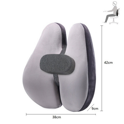 Kontoritooli nimme tugipadi Autoistme padi keskmise väikese padjaga Hea kvaliteediga mäluvahust auto nimmepadi