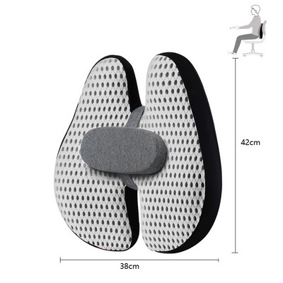 Kontoritooli nimme tugipadi Autoistme padi keskmise väikese padjaga Hea kvaliteediga mäluvahust auto nimmepadi