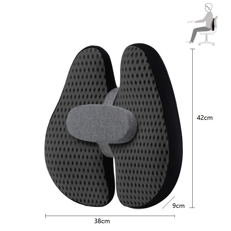 Kontoritooli nimme tugipadi Autoistme padi keskmise väikese padjaga Hea kvaliteediga mäluvahust auto nimmepadi