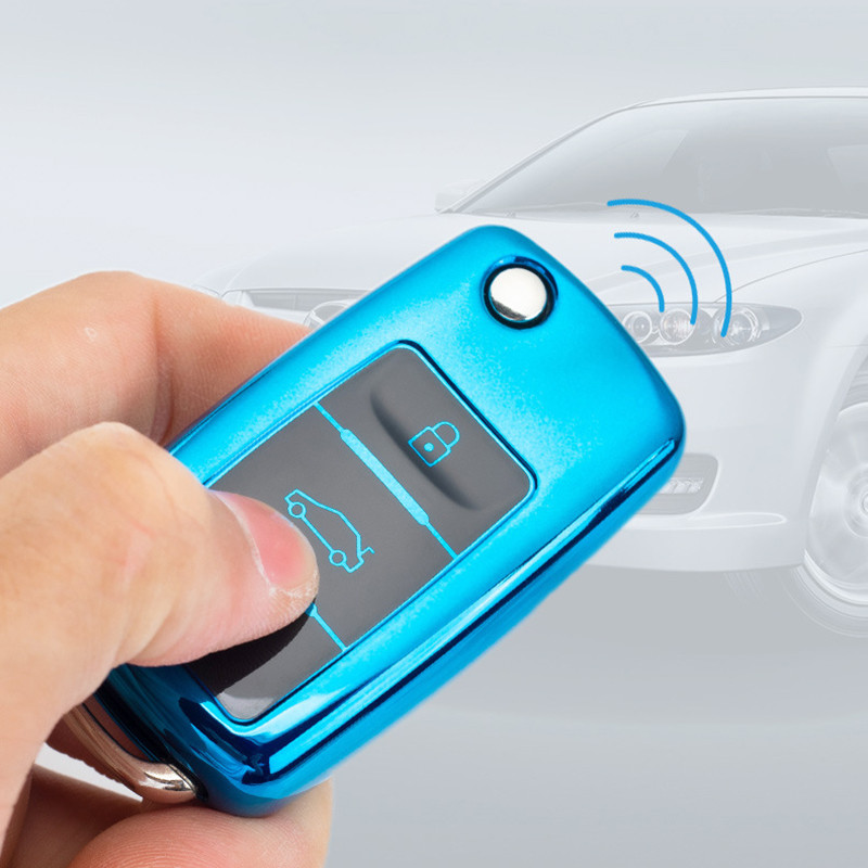 Husa pentru chei auto Suport chei breloc pentru VW Volkswagen Polo Golf Passat Beetle Caddy T5 Up Eos Tiguan Jetta pentru Skoda Octavia A5