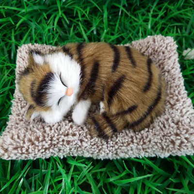 Στολίδια αυτοκινήτου Χαριτωμένα Προσομοίωση Γάτες ύπνου Σκύλοι Διακόσμηση Αυτοκίνητα Υπέροχα βελούδινα γατάκια κούκλα Παιδικά δώρα Αξεσουάρ