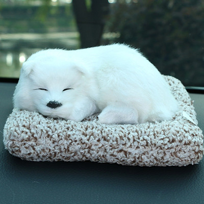 Στολίδια αυτοκινήτου Χαριτωμένα Προσομοίωση Γάτες ύπνου Σκύλοι Διακόσμηση Αυτοκίνητα Υπέροχα βελούδινα γατάκια κούκλα Παιδικά δώρα Αξεσουάρ