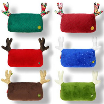 Christmas Creative Deer Antlers Auto Seat Head Neck Rest Headrest Μαξιλάρι αυτοκινήτου Μαξιλάρι λαιμού αυτοκινήτου Εξατομικευμένα μαξιλάρια αυτοκινήτου