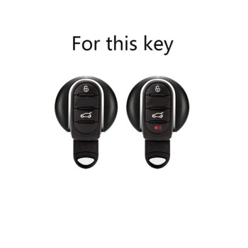 Кожен калъф за ключове за автомобил BMW MINI COOPER S ONE JCW F54 F55 F56 F57 F60 CLUBMAN COUNTRYMAN Държач за дистанционно управление Ключодържател