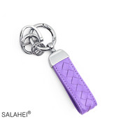 Πολύχρωμο μπρελόκ αυτοκινήτου Γνήσιο δερμάτινο μπρελόκ Πλεκτό σχοινί Μπρελόκ αυτοκινήτου Μπρελόκ ανδρικό Γυναικείο Χειροποίητη κρεμαστή πόρπη