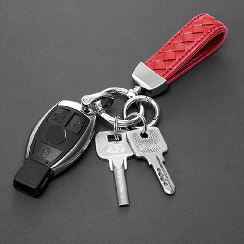 Πολύχρωμο μπρελόκ αυτοκινήτου Γνήσιο δερμάτινο μπρελόκ Πλεκτό σχοινί Μπρελόκ αυτοκινήτου Μπρελόκ ανδρικό Γυναικείο Χειροποίητη κρεμαστή πόρπη