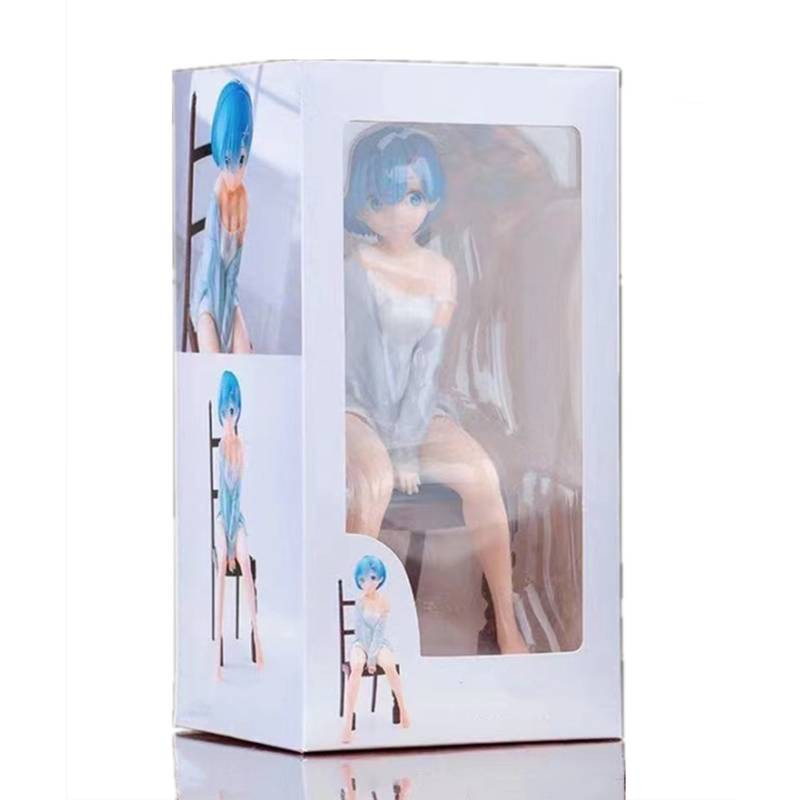 Pidžama Rem Ram Postavka za stolac Dekoracija PVC Anime figurica Automobilski ukrasi Auto Interijer Dodaci Dekoracija Rođendanski poklon