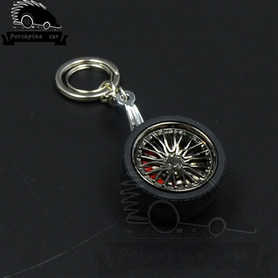 Modni metalni privjesak za ključeve za BMW Audi VW Honda Toyota BBS glavčina kotača Aro model lančić privjesak za ključeve Mini kreativni privjesak za gume