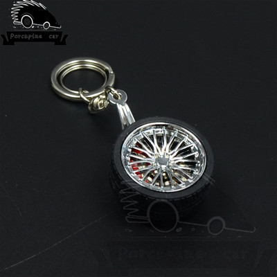 Modni metalni privjesak za ključeve za BMW Audi VW Honda Toyota BBS glavčina kotača Aro model lančić privjesak za ključeve Mini kreativni privjesak za gume