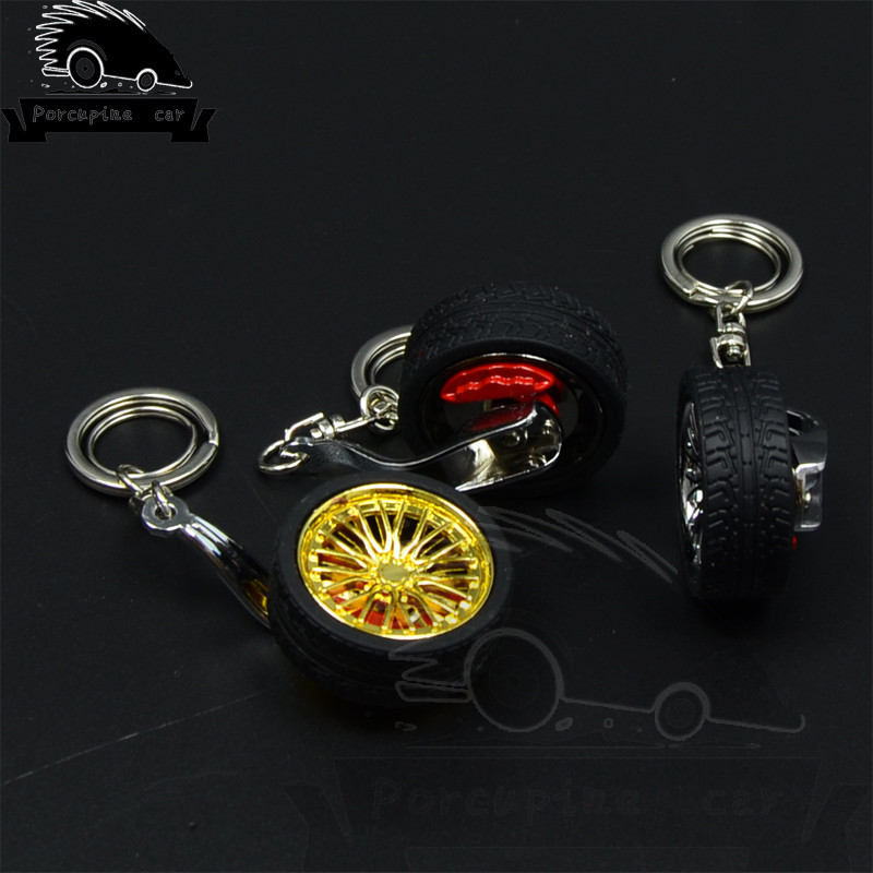 Modni metalni privjesak za ključeve za BMW Audi VW Honda Toyota BBS glavčina kotača Aro model lančić privjesak za ključeve Mini kreativni privjesak za gume