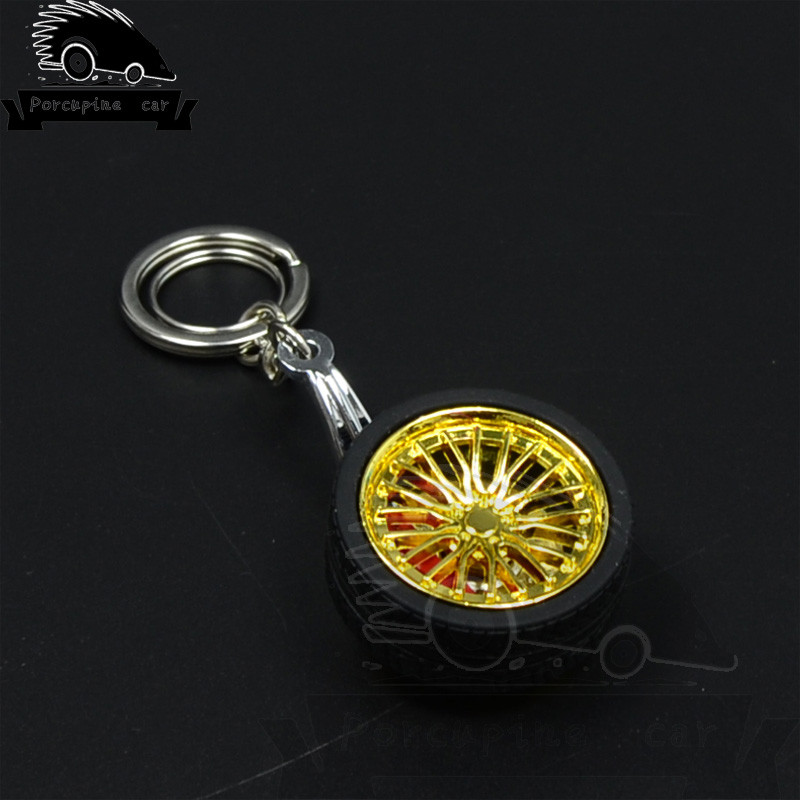 Modni metalni privjesak za ključeve za BMW Audi VW Honda Toyota BBS glavčina kotača Aro model lančić privjesak za ključeve Mini kreativni privjesak za gume