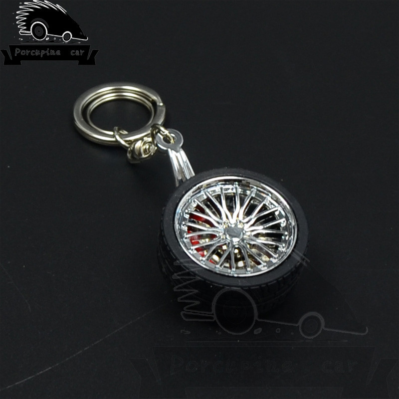 Modni metalni privjesak za ključeve za BMW Audi VW Honda Toyota BBS glavčina kotača Aro model lančić privjesak za ključeve Mini kreativni privjesak za gume