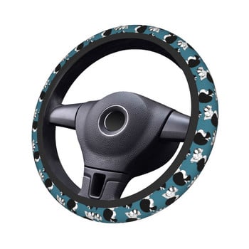 Little Mafalda Car Steering Wheel Cover 37-38 Неплъзгащ се аниме манга Авто протектор за волан Elastische интериорни аксесоари