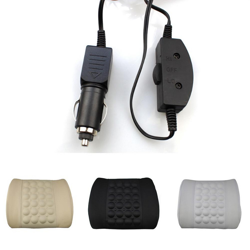 Elektrinė juosmens pagalvė Automobilio nugaros kilimėlis Transporto priemonės masažo sėdynės atrama Juosmens atmintis Medvilniniai sėdynės pagalvėlės priedai