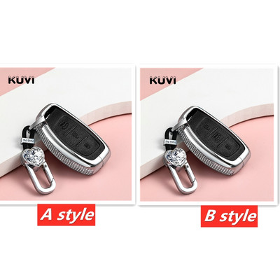 Husa pentru chei de mașină din piele din aliaj pentru Hyundai Creta I10 I20 I30 I40 IX20 IX25 IX35 ITucson Elantra Santa Fe 2016 2017 2018