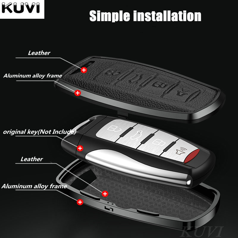 Piele din aliaj, husă pentru telecomandă pentru mașină, suport pentru husa pentru Great Wall Haval Hover H1 H4 H6 H7 H9 F5 F7 H2S GMW Coupe Accesorii