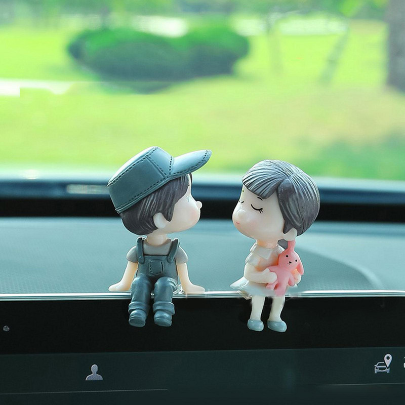 Swing Lovers Doll Car Κρεμαστό Στολίδι Κρεμαστό Κρεμαστό Φιλί Ζευγάρι Καθρέφτης Αυτοκινήτου Κρεμαστό Εσωτερικό Αξεσουάρ αυτοκινήτου για αγόρια κορίτσια Δώρο