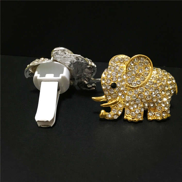 Bling autótartozékok Aroma Vent Clip Autószag Autóparfüm Légfrissítő Autódíszekben Gyémánt Elefánt Autó Belső Dekoráció