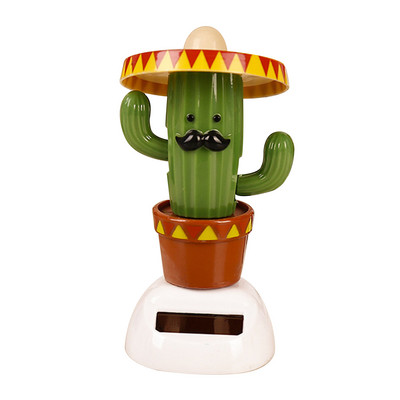 Cactus Leagăn automat Solar Soare Floare Bijuterii Ornamente Figurine Păpuși Decorarea casei mașinii în miniatură