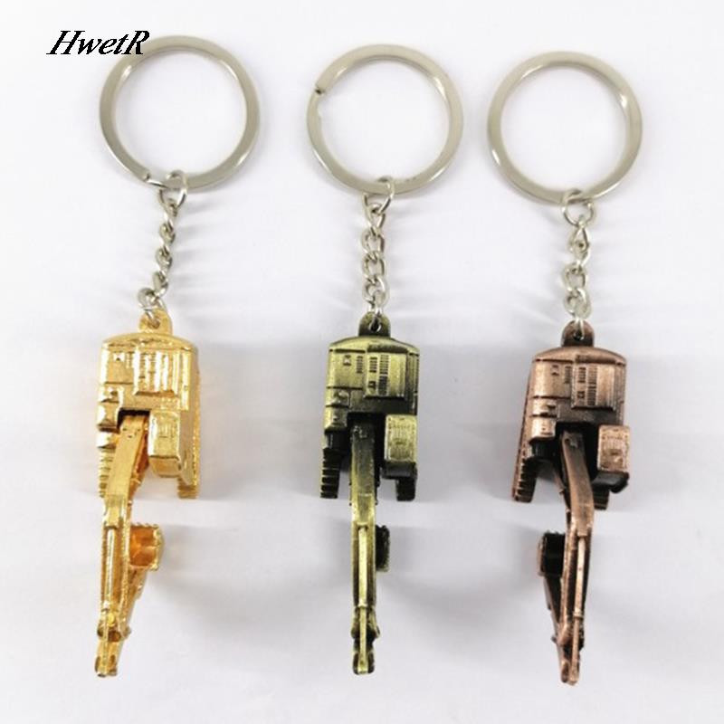 Aliaj 3D tridimensional excavator breloc pandantiv accesoriu masina cadou