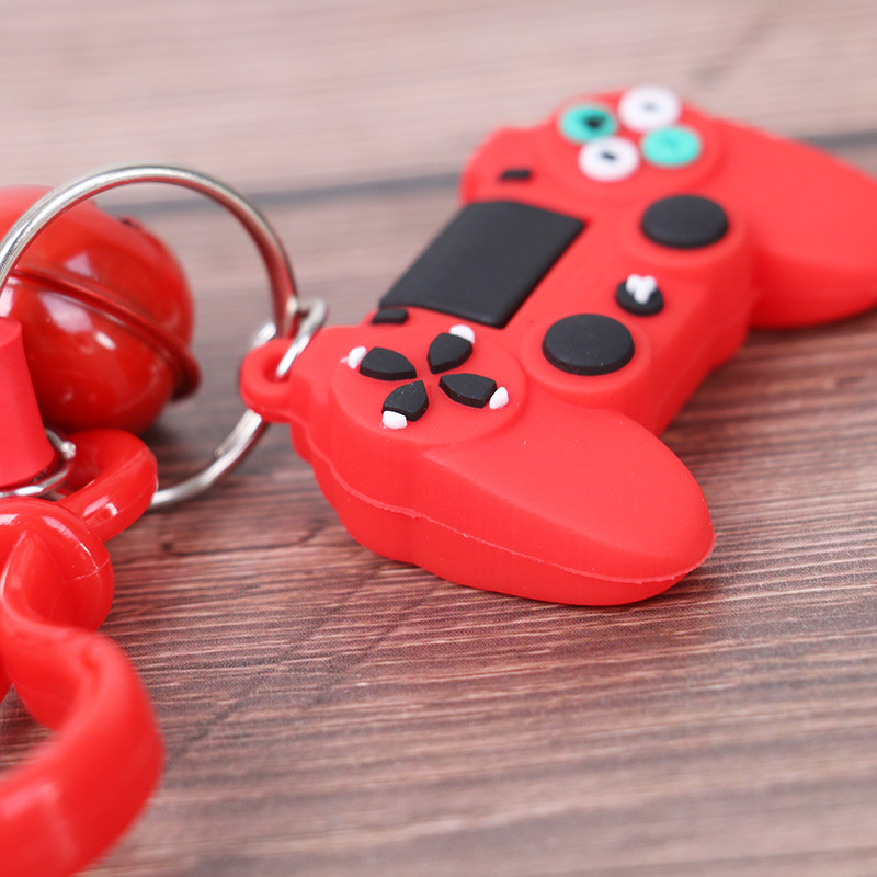 Kreatív videojáték fogantyús kulcstartó Kreatív joystick modell kulcstartó kulcstartó barátoknak, férfiaknak kulcstartó csecsebecse Ajándék