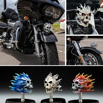Διακοσμητική φιγούρα σκελετού για μοτοσυκλέτα μπροστινού προβολέα μοτοσικλέτας Harley Προσαρμοσμένο σκελετό κρανίο διακόσμηση μοτοσυκλέτας με άγαλμα
