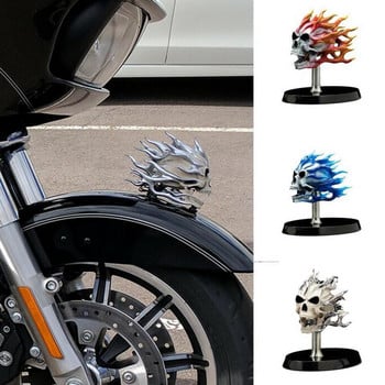 Διακοσμητική φιγούρα σκελετού για μοτοσυκλέτα μπροστινού προβολέα μοτοσικλέτας Harley Προσαρμοσμένο σκελετό κρανίο διακόσμηση μοτοσυκλέτας με άγαλμα