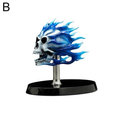 Csontváz dekoratív figura Harley motorkerékpár fényszóró védőablakához egyedi csontváz koponya króm szobor motorkerékpár dekor