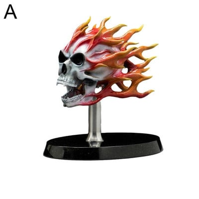 Csontváz dekoratív figura Harley motorkerékpár fényszóró védőablakához egyedi csontváz koponya króm szobor motorkerékpár dekor