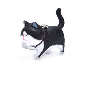 Модни сладки анимационни котки с висулка Ключодържатели Коте Котка Ключодържател Shake Head Чанта за кола Ключодържатели Творчески подарък за кола