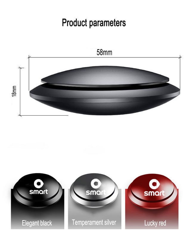 Autós légfrissítő autós parfüm UFO Shape Scent Decor frissítő ülés aromaterápia Smart 451 453 Fortwo Forfour számára