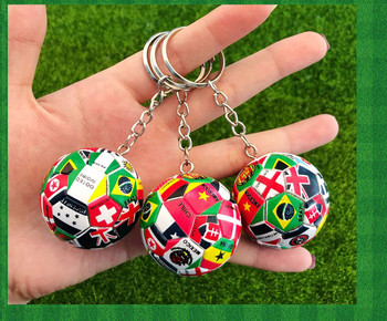 Нов световен флаг Футболен ключодържател Country Soccer Club Fans Ключодържател Автомобилни ключодържатели Сувенирна чанта Висулка Аксесоари Подаръци K2114