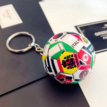 New World Flag Football Keychain Country Soccer Club Fans Μπρελόκ Αλυσίδες αυτοκινήτου Μπρελόκ Τσάντα αναμνηστικό Κρεμαστό αξεσουάρ Δώρα K2114