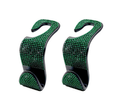 Γάντζος πλάτης καθισμάτων αυτοκινήτου Rhinestone Bling Diamond Hanger Auto Back Βάση στήριξης κεφαλιού γενικής χρήσης Βάση αποθήκευσης Εσωτερικά αξεσουάρ αυτοκινήτου