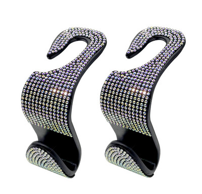 Γάντζος πλάτης καθισμάτων αυτοκινήτου Rhinestone Bling Diamond Hanger Auto Back Βάση στήριξης κεφαλιού γενικής χρήσης Βάση αποθήκευσης Εσωτερικά αξεσουάρ αυτοκινήτου